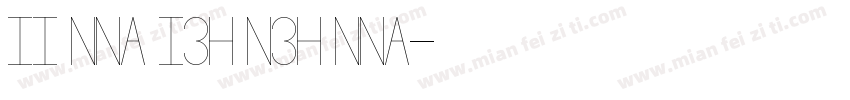 II NNA I3H N3H NNA字体转换